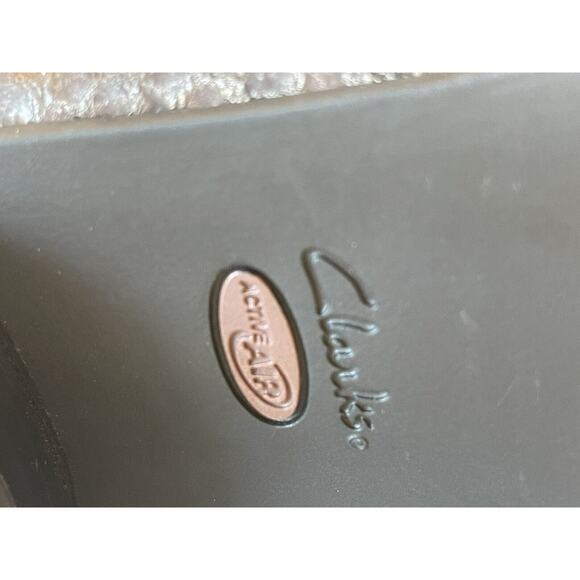 Clarks Everyday Women’s Loafers 7.5M Brown Leather Metallic Faux Snakeskin - Picture 8 of 14